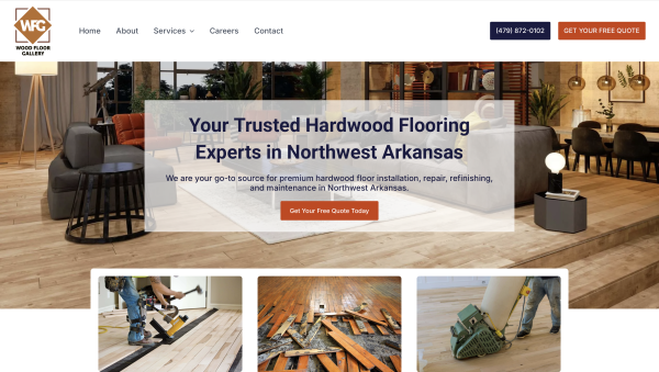 Jordan Naeem built The Wood Floor Gallery Inc. website